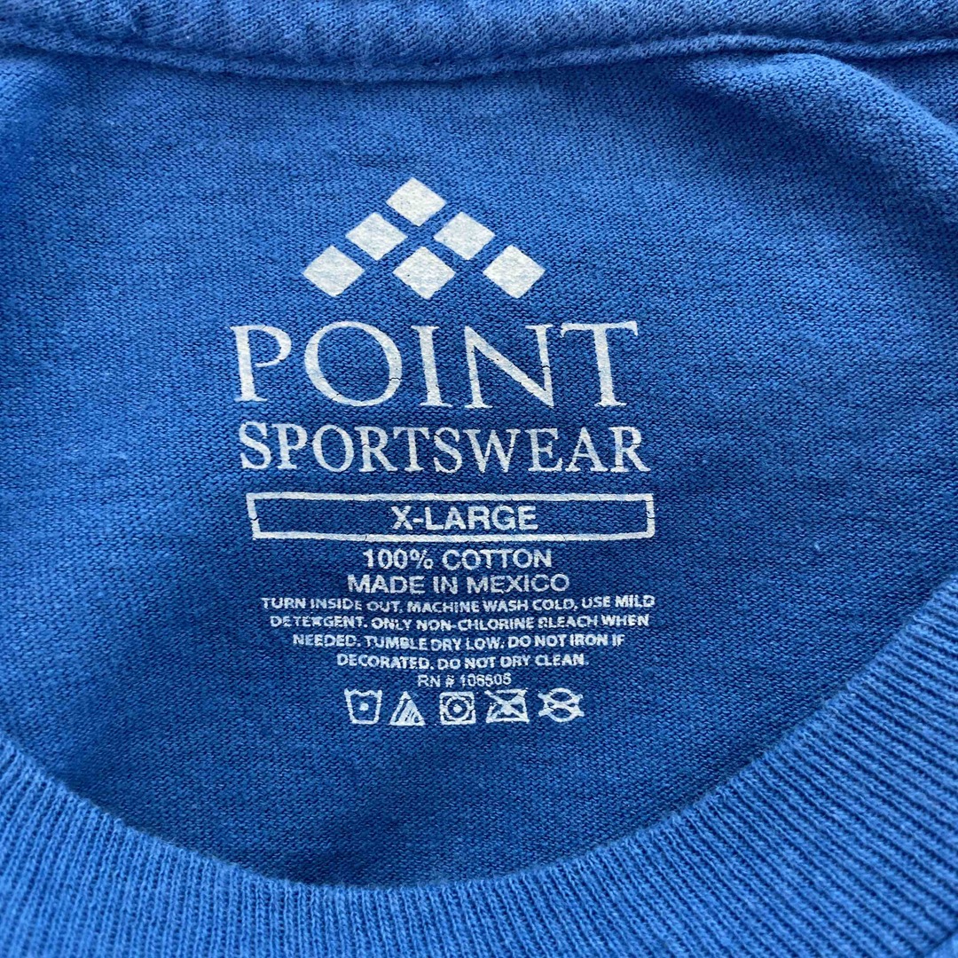 POINT SPORTSWEAR ポイントスポーツウェアー メンズ  Tシャツ半袖 ブルー ロゴプリント メンズのトップス(Tシャツ/カットソー(半袖/袖なし))の商品写真