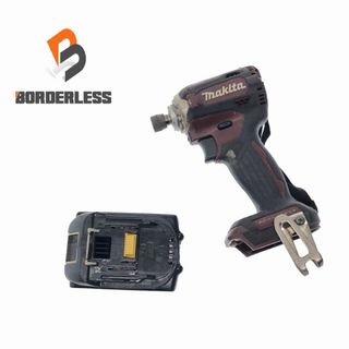 マキタ(Makita)の☆中古品☆ makita マキタ 18V 充電式インパクトドライバ TD171D 赤/オーセンティックレッド バッテリー1個(18V 6.0Ah) 86182(工具)