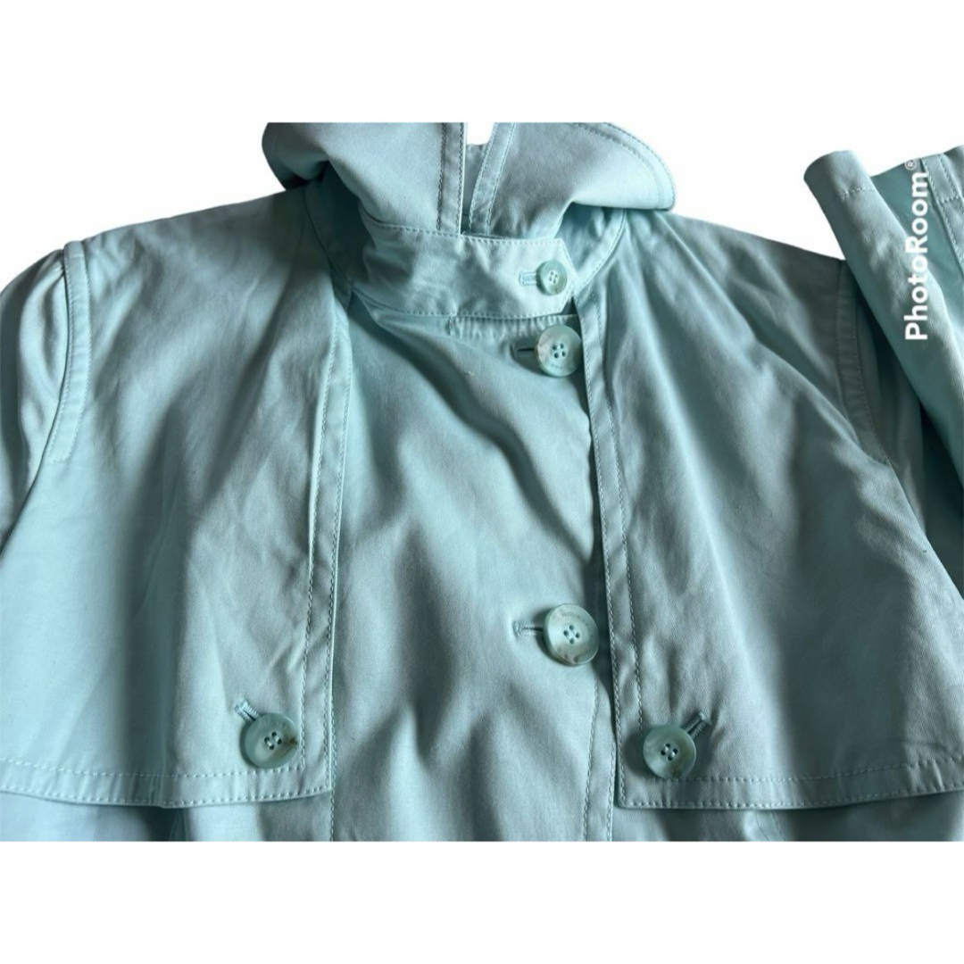 NOVESPAZIO(ノーベスパジオ)のノーベスパジオ   アウター　ブルー　ハーフコート　スプリング　トレンチコート レディースのジャケット/アウター(スプリングコート)の商品写真