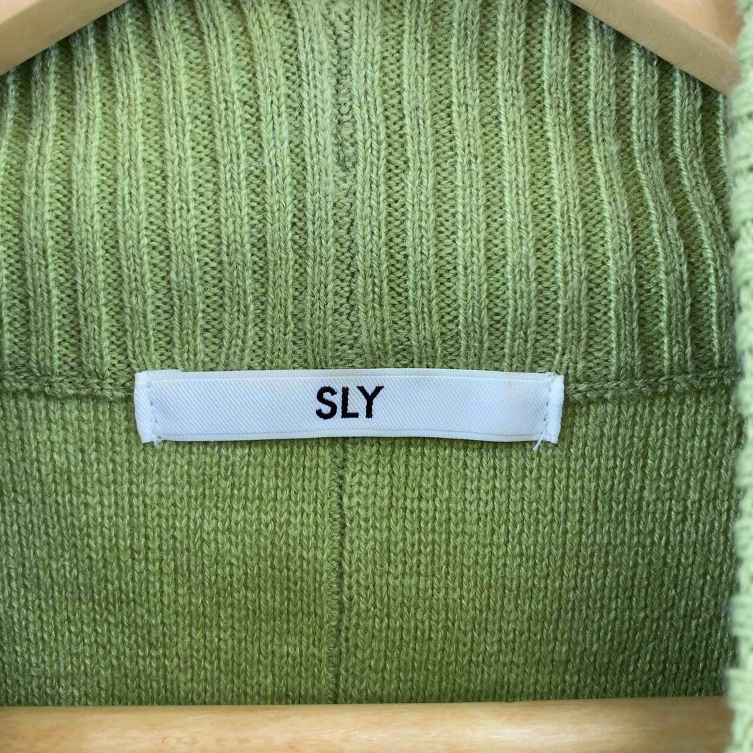 SLY(スライ)のSLY レディース スライ ニット/セーター イエローグリーン レディースのトップス(ニット/セーター)の商品写真