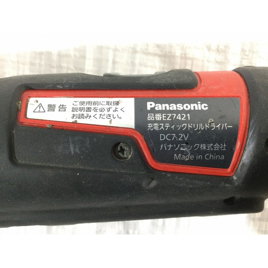 Panasonic(パナソニック)の☆中古品☆Panasonic パナソニック 7.2V 充電スティックドリルドライバー EZ7421 赤 バッテリー1個(1.5Ah) ケース付 コードレス 86762 自動車/バイクのバイク(工具)の商品写真