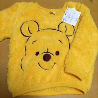 クマノプーサン(くまのプーさん)の新品Disneyプーさんボアトレーナー90(Tシャツ/カットソー)