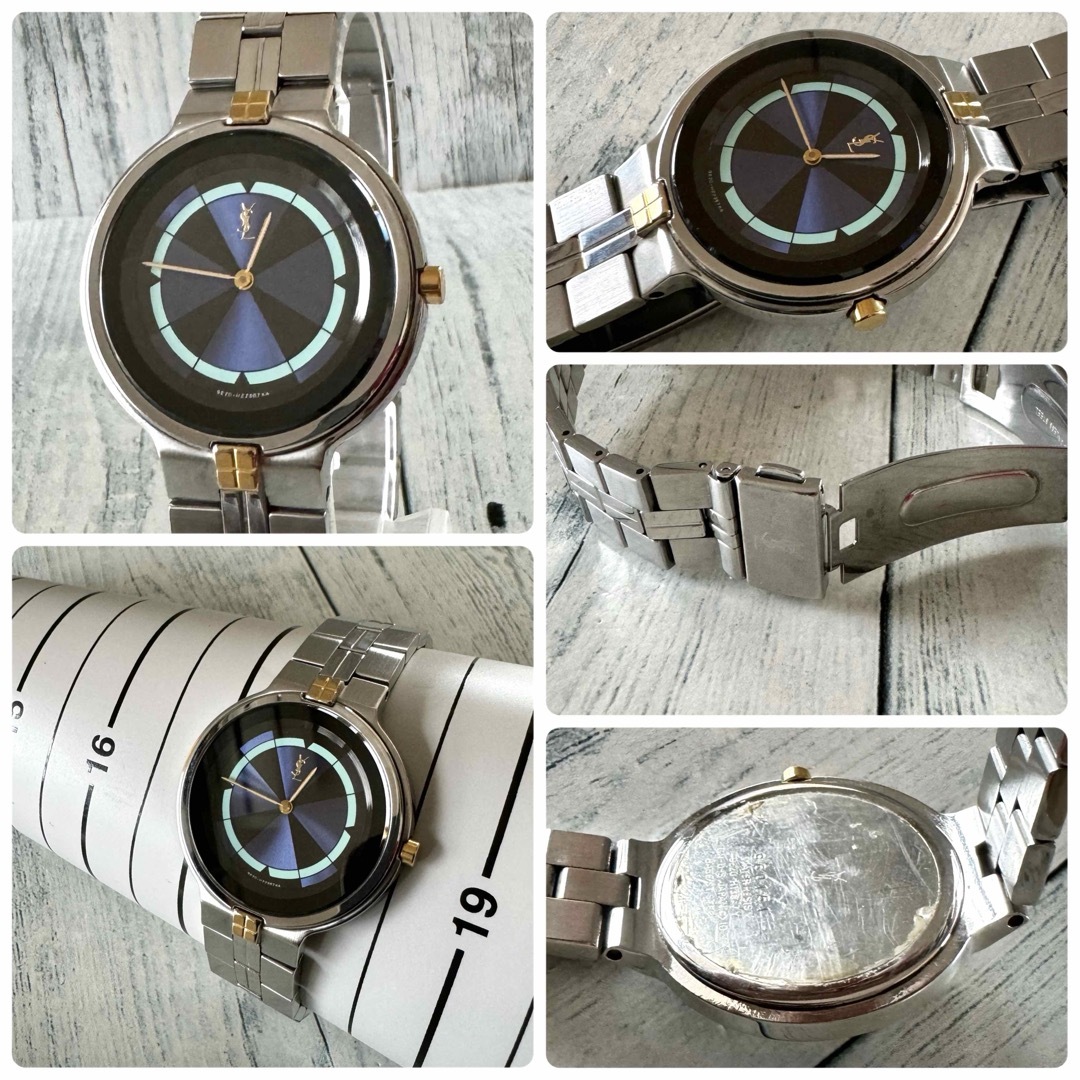 Yves Saint Laurent(イヴサンローラン)の【電池交換済】Yves Saint Laurent  腕時計 ネイビー メンズ メンズの時計(腕時計(アナログ))の商品写真