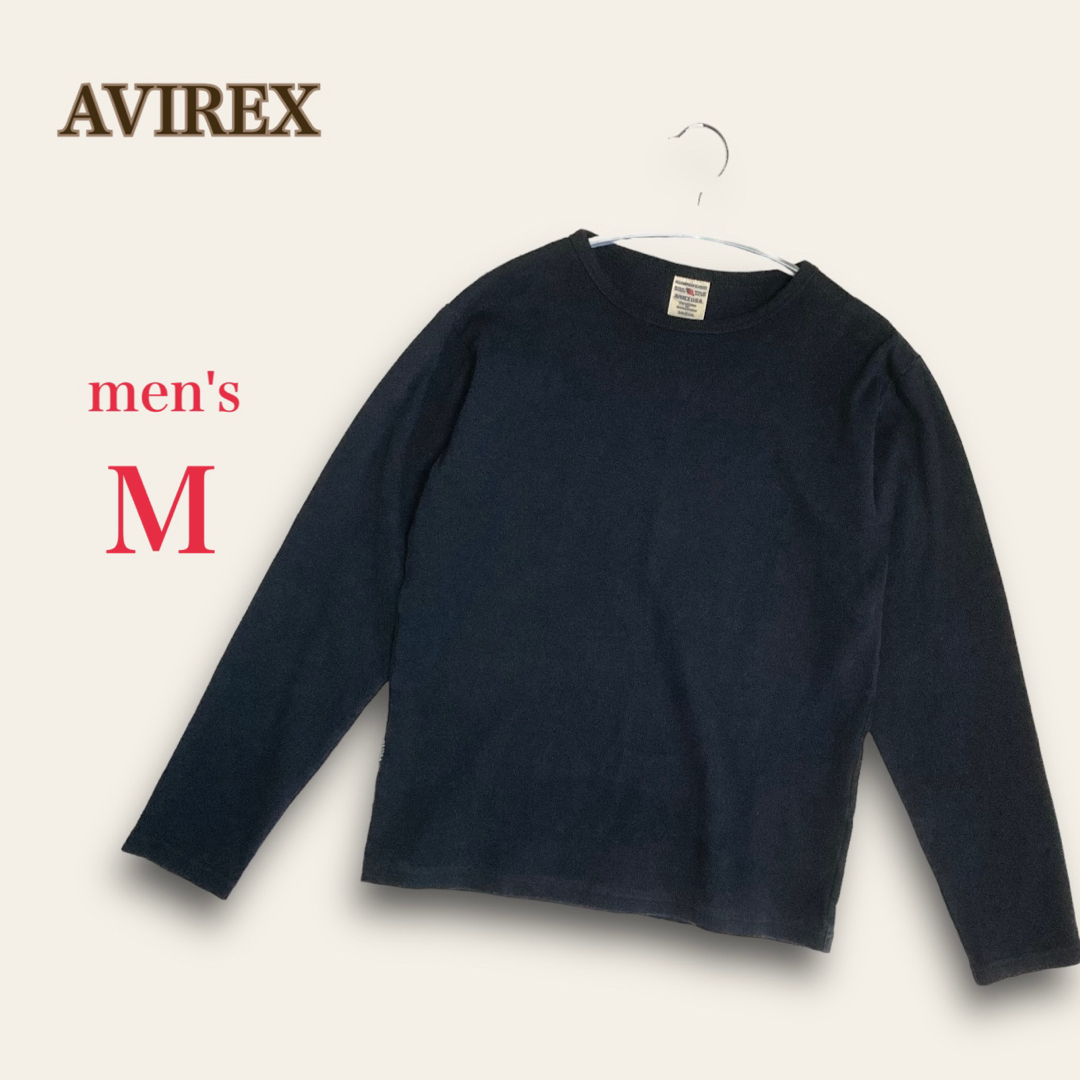 AVIREX - アヴィレックス クルーネック 長袖T シャツ カットソー M