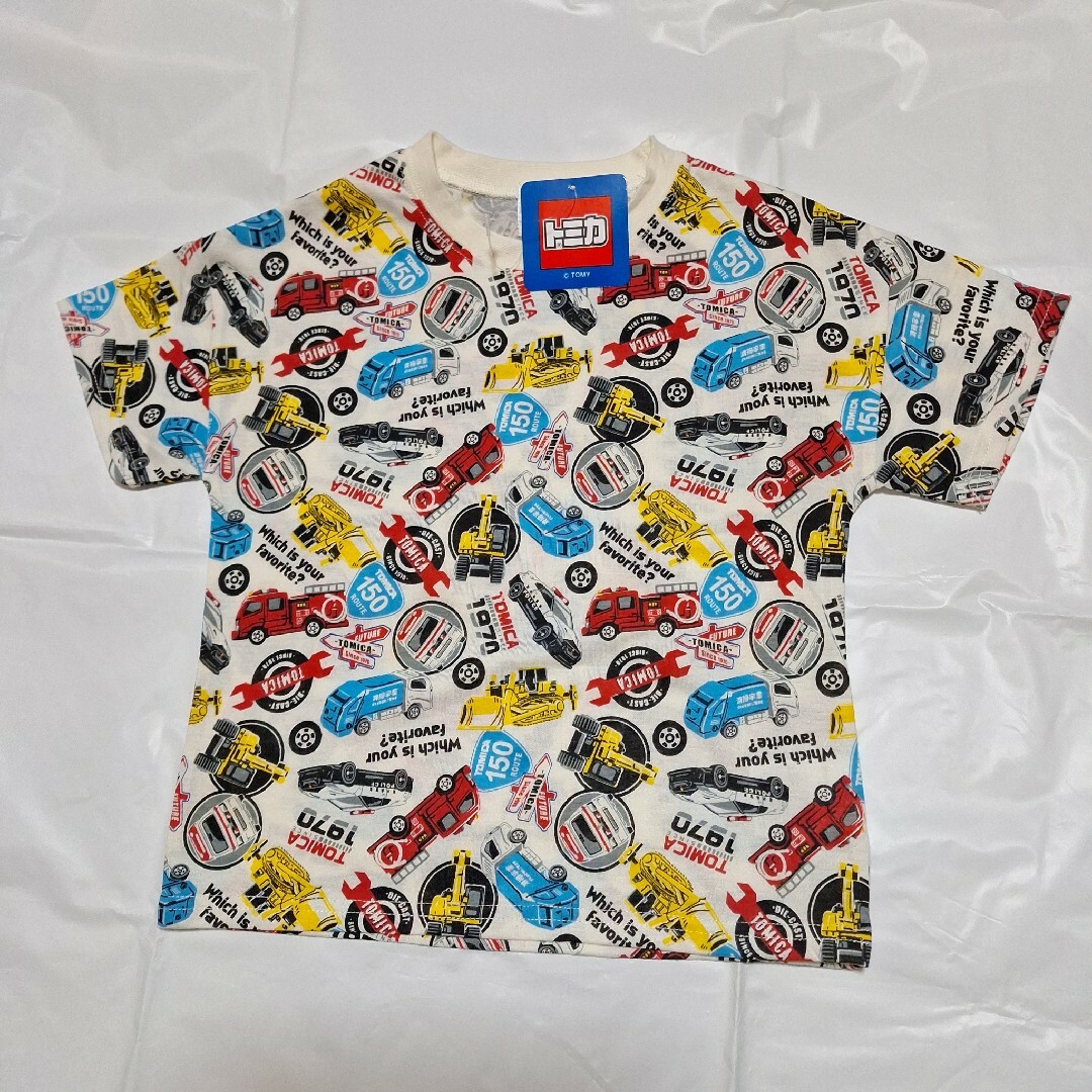 Takara Tomy(タカラトミー)の100cm　半袖Tシャツ2枚セットA　トミカ キッズ/ベビー/マタニティのキッズ服男の子用(90cm~)(Tシャツ/カットソー)の商品写真