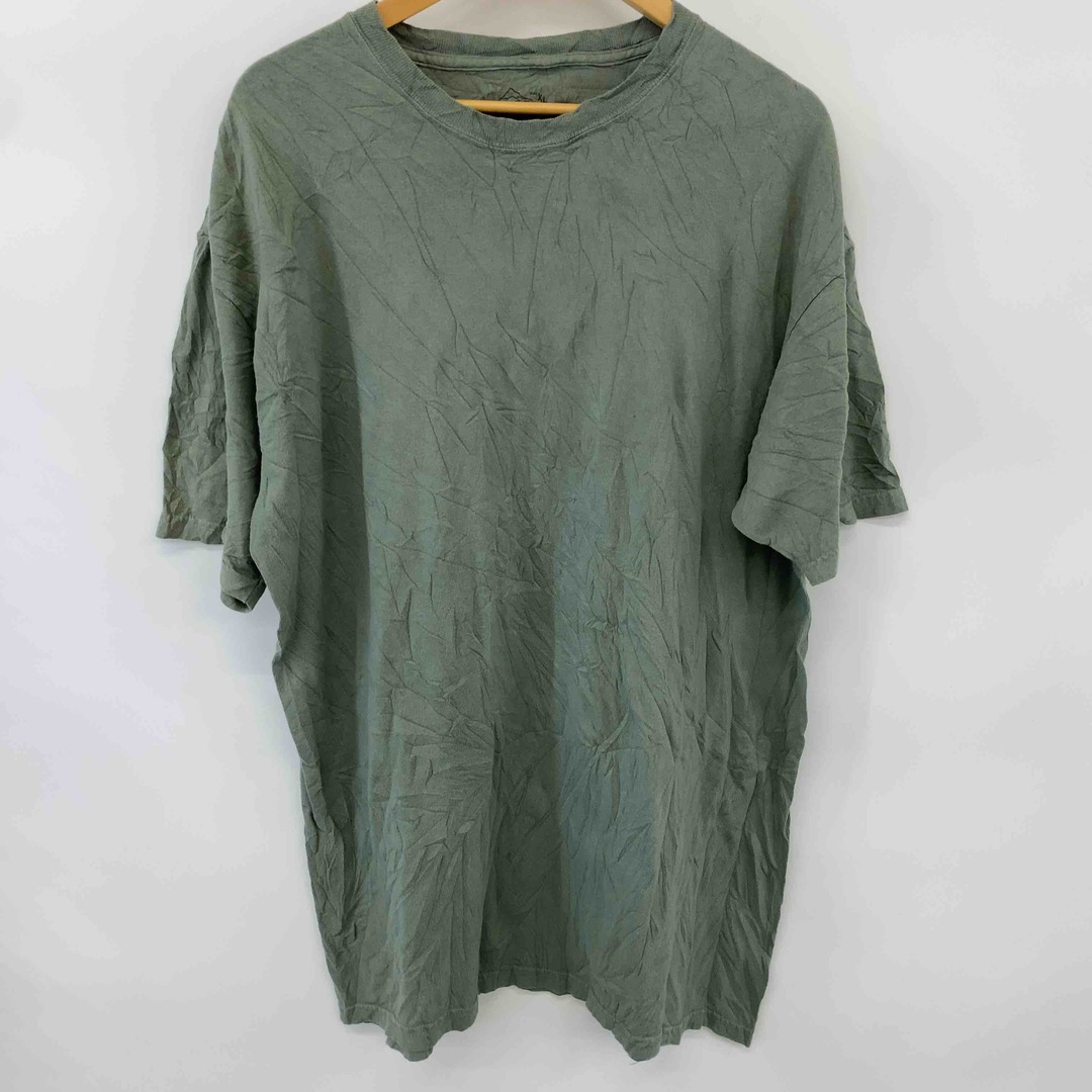 THE MOUNTAIN ザマウンテン メンズ Tシャツ プリント 半袖 グリーン メンズのトップス(Tシャツ/カットソー(半袖/袖なし))の商品写真