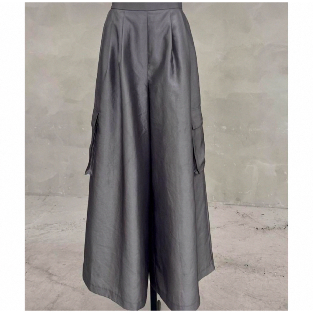 Lig. wide cargo pants / gray レディースのパンツ(ワークパンツ/カーゴパンツ)の商品写真