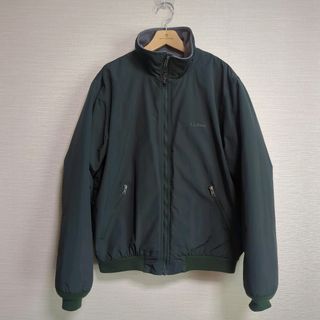 【美品】LLbean（エルエルビーン）ウォームアップジャケット　ダークグリーン