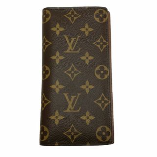 ルイヴィトン(LOUIS VUITTON)のLOUIS VUITTON ルイヴィトン 長財布 モノグラム ポルトフォイユブラザ ロングウォレット 新型 M66540    ブラウン 茶 ゴールド金具 メンズ 美品【中古品】(長財布)