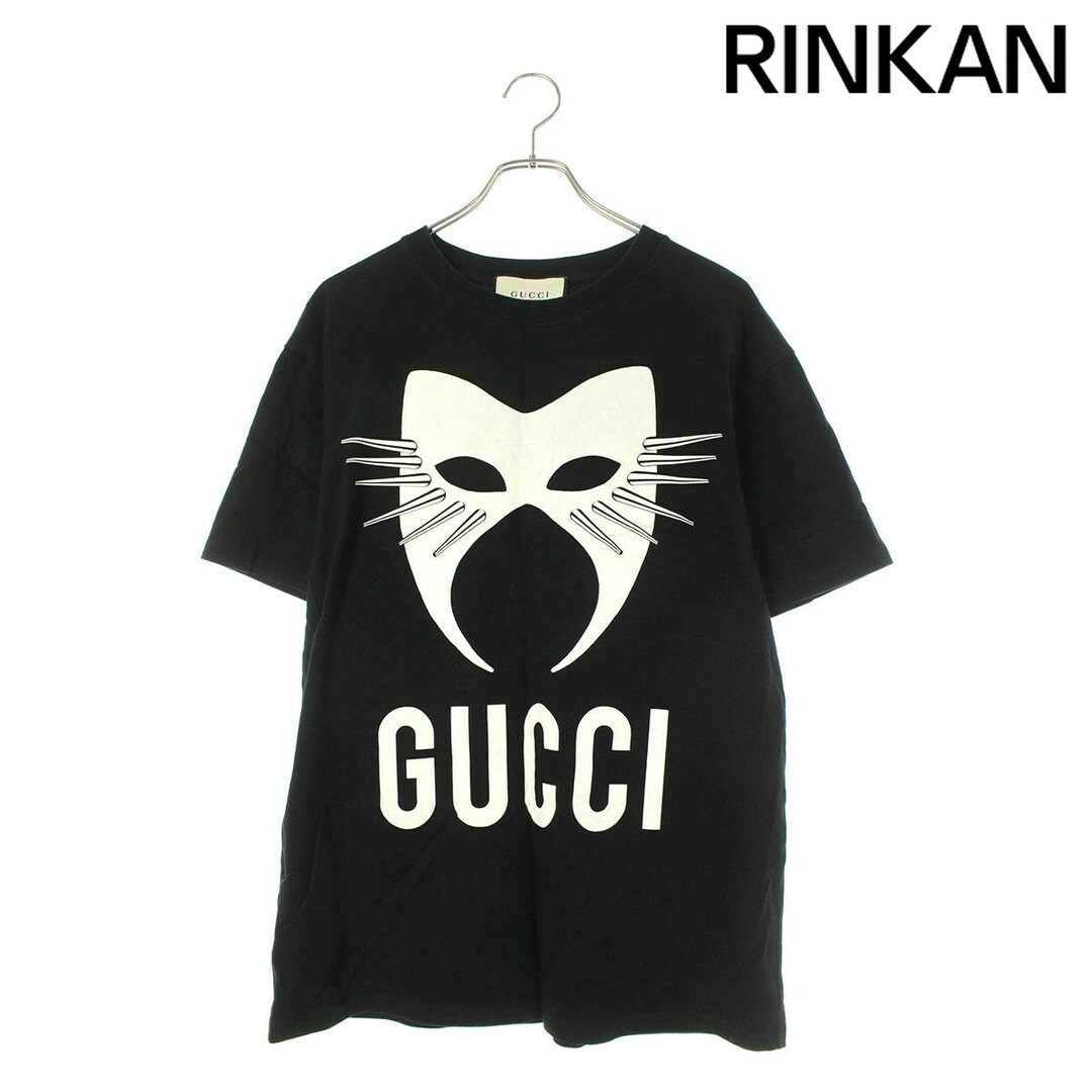 Gucci(グッチ)のグッチ  19AW  565806 XJBTX マニフェストロゴオーバーサイズTシャツ メンズ S メンズのトップス(Tシャツ/カットソー(半袖/袖なし))の商品写真