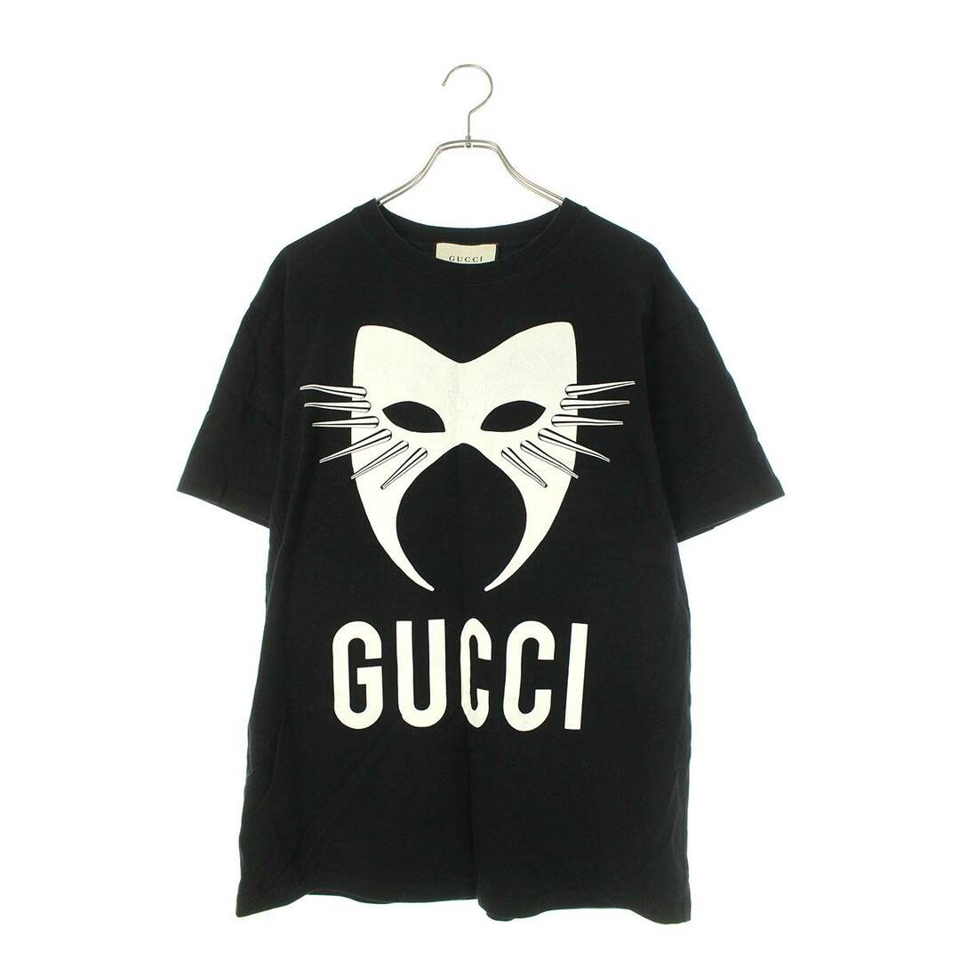 Gucci(グッチ)のグッチ  19AW  565806 XJBTX マニフェストロゴオーバーサイズTシャツ メンズ S メンズのトップス(Tシャツ/カットソー(半袖/袖なし))の商品写真