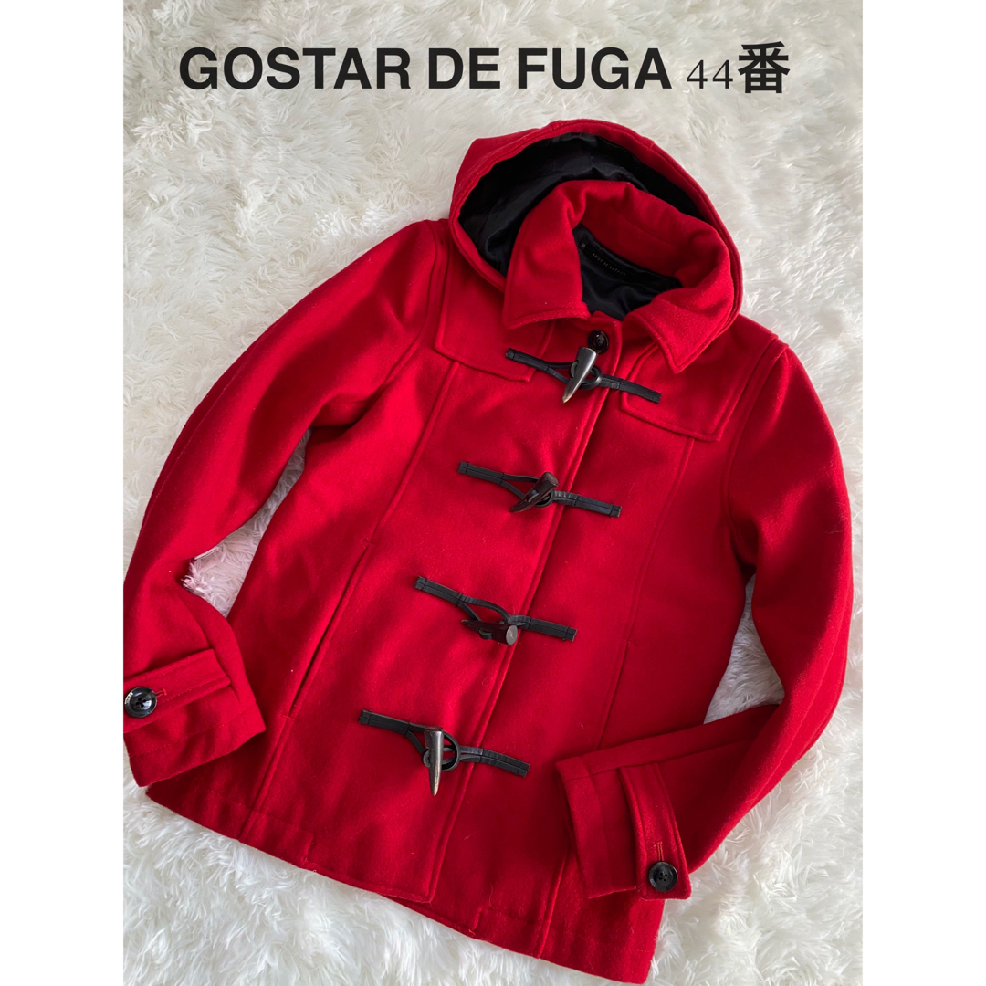 GOSTAR DE FUGA(ゴスタールジフー)のGOSTAR DE FUGAダッフルコートウ-ルレッド44番 ジャケット メンズのジャケット/アウター(ダッフルコート)の商品写真