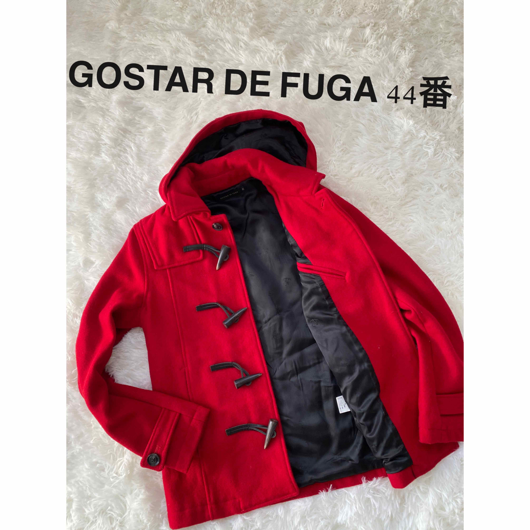 GOSTAR DE FUGA(ゴスタールジフー)のGOSTAR DE FUGAダッフルコートウ-ルレッド44番 ジャケット メンズのジャケット/アウター(ダッフルコート)の商品写真