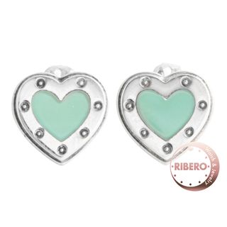 ティファニー(Tiffany & Co.)のTIFFANY&Co. ティファニー ラブ ティファニー ブルー ハート ピアス 60994854 ピアス ミニ シルバー【中古】(ピアス)