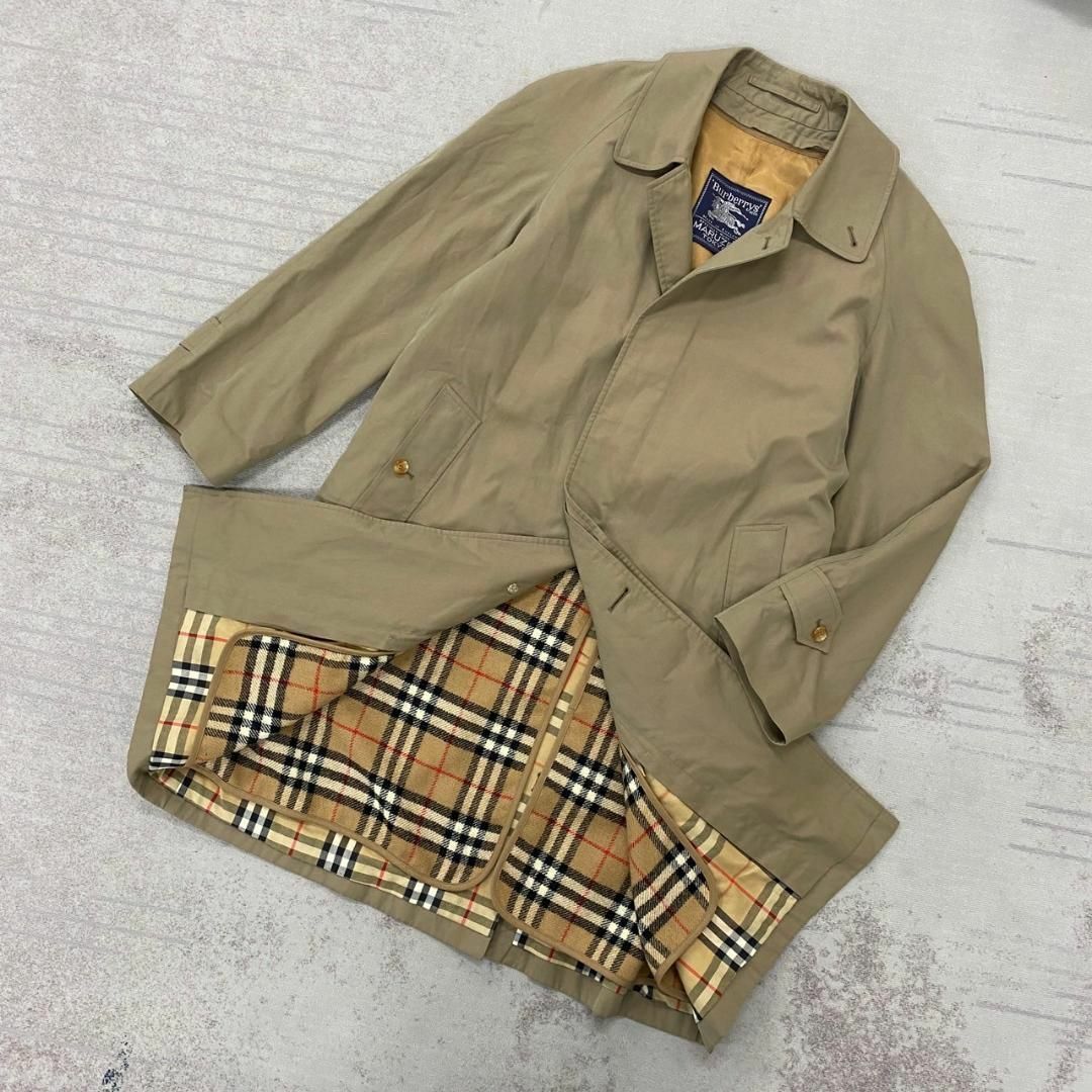 BURBERRY(バーバリー)の美品 BURBERRY ステンカラーコート ノバチェック インナー 丸善 別注 メンズのジャケット/アウター(ステンカラーコート)の商品写真