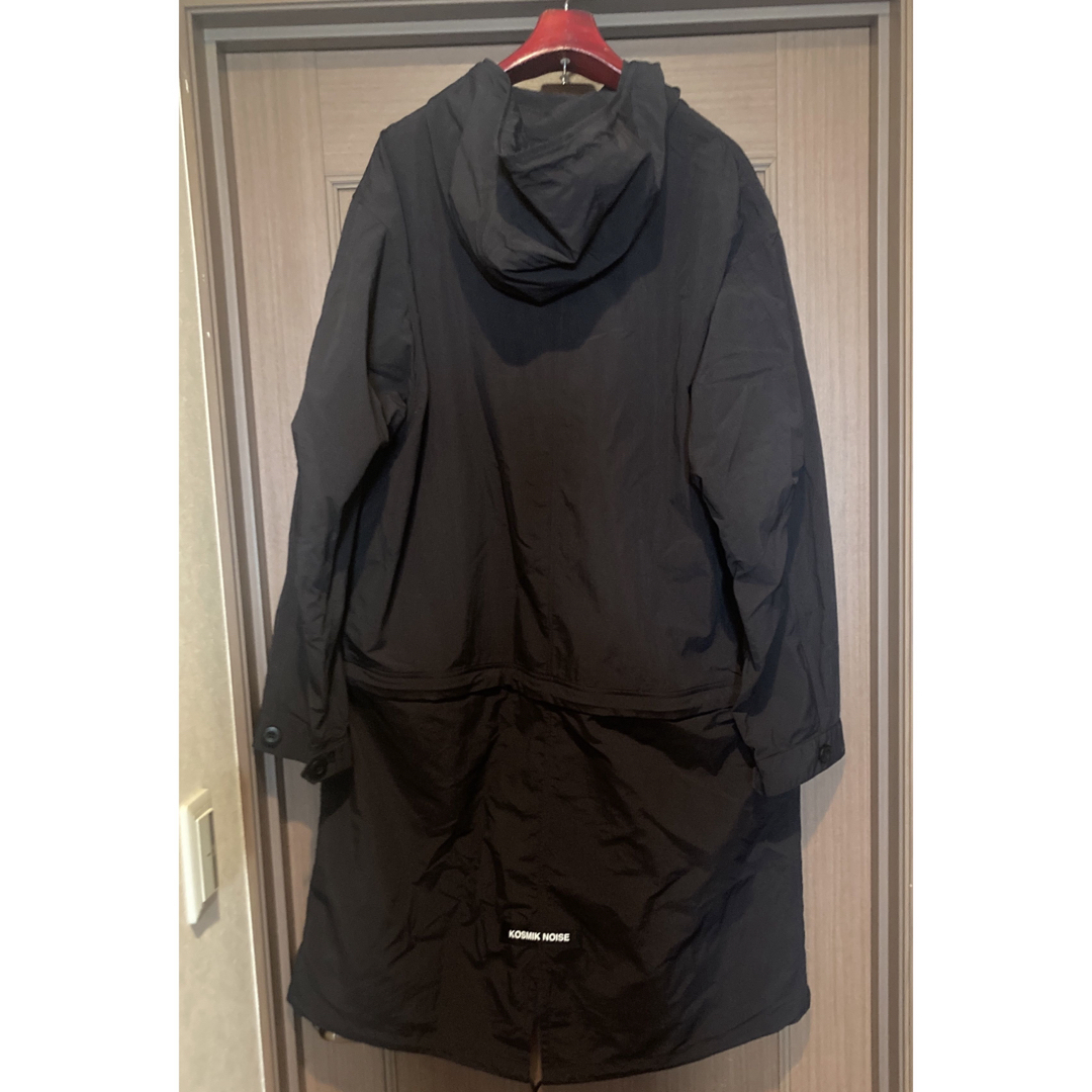 黒 Lサイズ GU X UNDERCOVER 2WAYオーバーサイズモッズコート メンズのジャケット/アウター(モッズコート)の商品写真