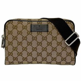 グッチ(Gucci)のグッチ ボディバッグ ベージュ ブラウン  美品(ボディバッグ/ウエストポーチ)