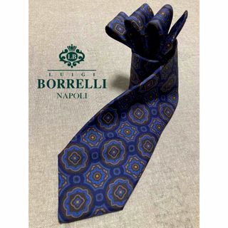 ルイジボレッリ(LUIGI BORRELLI)の【美品】LUIGI BORRELLI／ルイジボレッリ／メダリオン／小紋柄(ネクタイ)