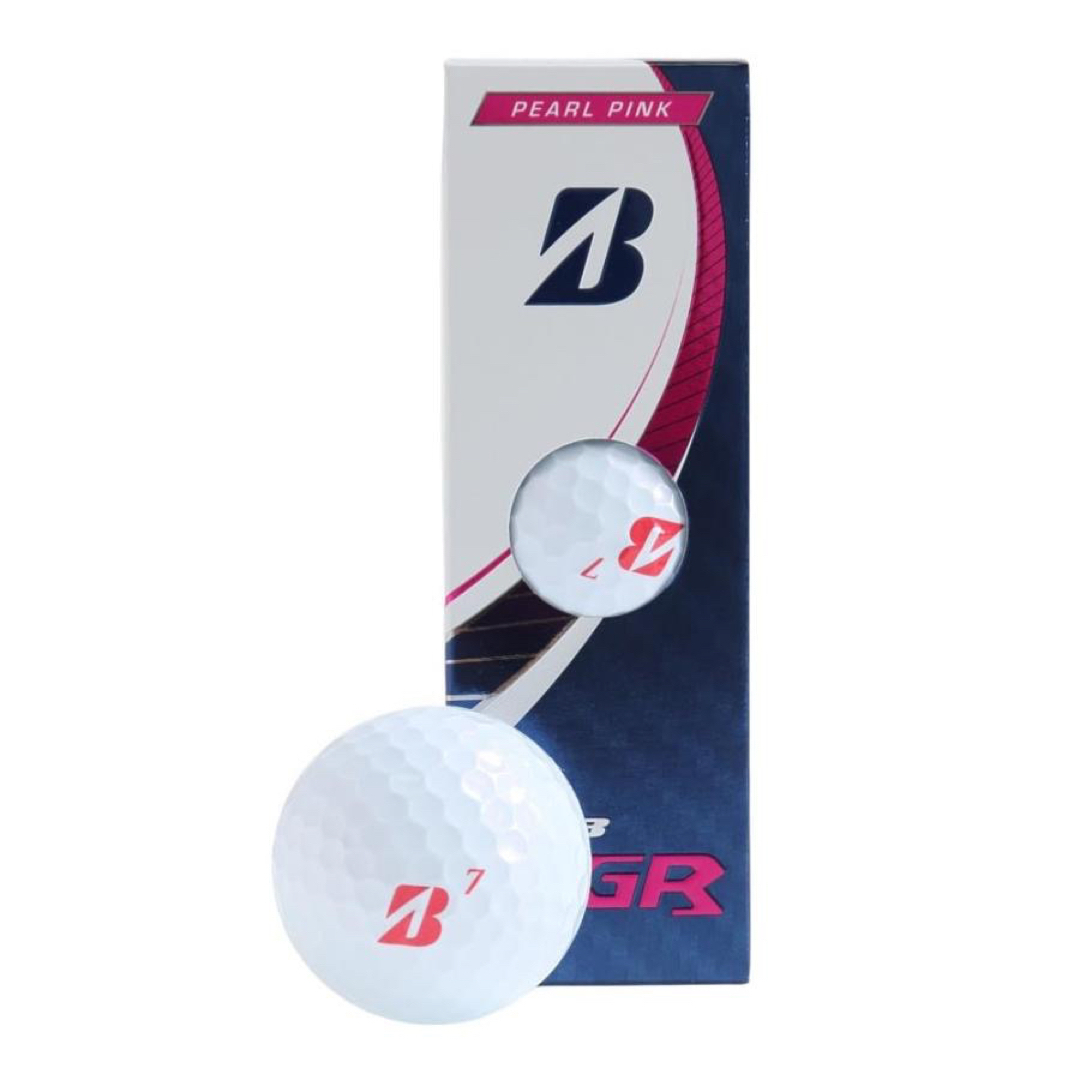 BRIDGESTONE(ブリヂストン)のブリヂストン  BS 23 TOUR B JGR ピンク（3球入り)ゴルフボール スポーツ/アウトドアのゴルフ(その他)の商品写真