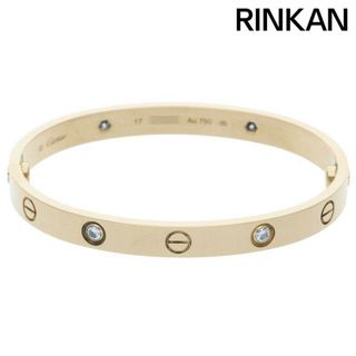 カルティエ(Cartier)のカルティエ  LOVE BRACELET/新型ラブブレス K18YGハーフダイヤモンドブレスレット メンズ 17(ブレスレット)