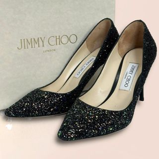 JIMMY CHOO - 美品☆人気モデル☆ジミーチュウ ROMY85 ハイヒール パンプス グリッター