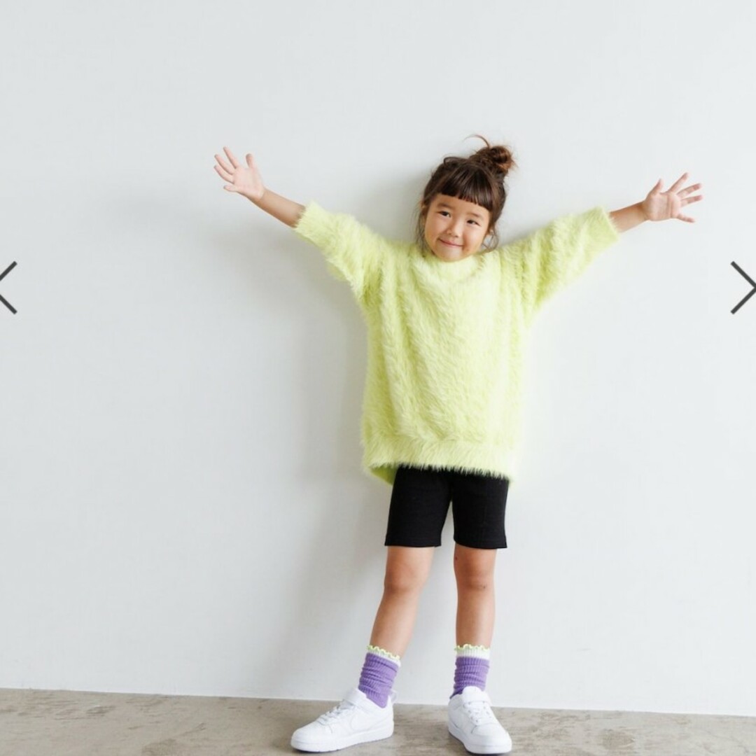 LOWRYS FARM(ローリーズファーム)のキッズ　ふわふわシャギーニット キッズ/ベビー/マタニティのキッズ服女の子用(90cm~)(ニット)の商品写真