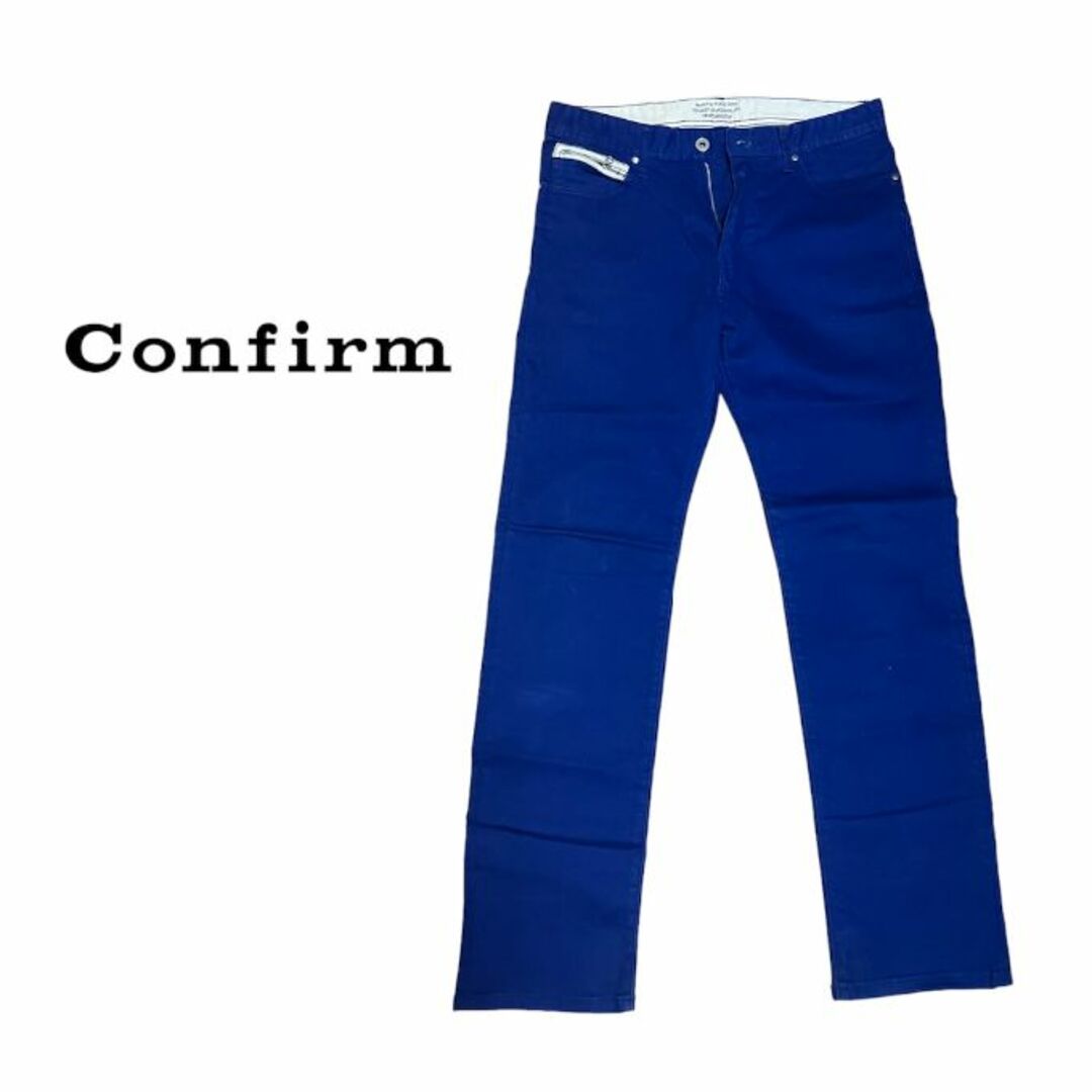 Confirm(コンファーム)のConfirm Cotton Pants Blue コンファーム　青　パンツ メンズのパンツ(デニム/ジーンズ)の商品写真