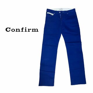 コンファーム(Confirm)のConfirm Cotton Pants Blue コンファーム　青　パンツ(デニム/ジーンズ)