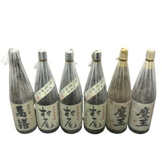 村尾 魔王 萬膳 1800ml 6本セット 未開栓 1.8L 1,800ml 一升瓶 黒麹 芋焼酎 古酒 人気銘柄 32402K102-107(焼酎)