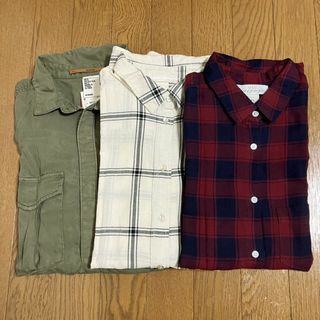 エイチアンドエム(H&M)のH&Mのシャツ3枚セット(シャツ/ブラウス(長袖/七分))