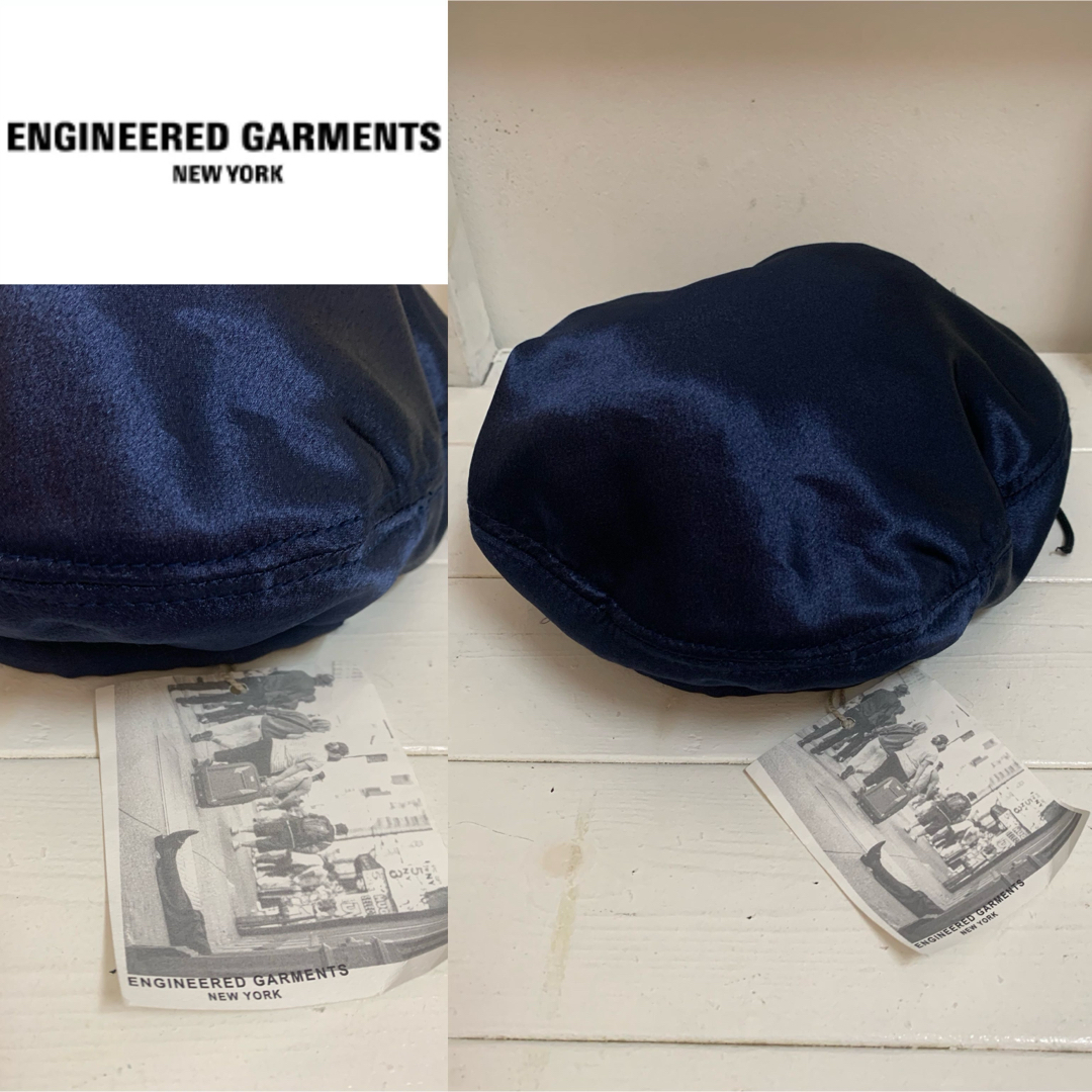 Engineered Garments(エンジニアードガーメンツ)のENGINEERED GARMENTS 未使用 USA製 ポリベレー帽 ネイビー レディースの帽子(ハンチング/ベレー帽)の商品写真