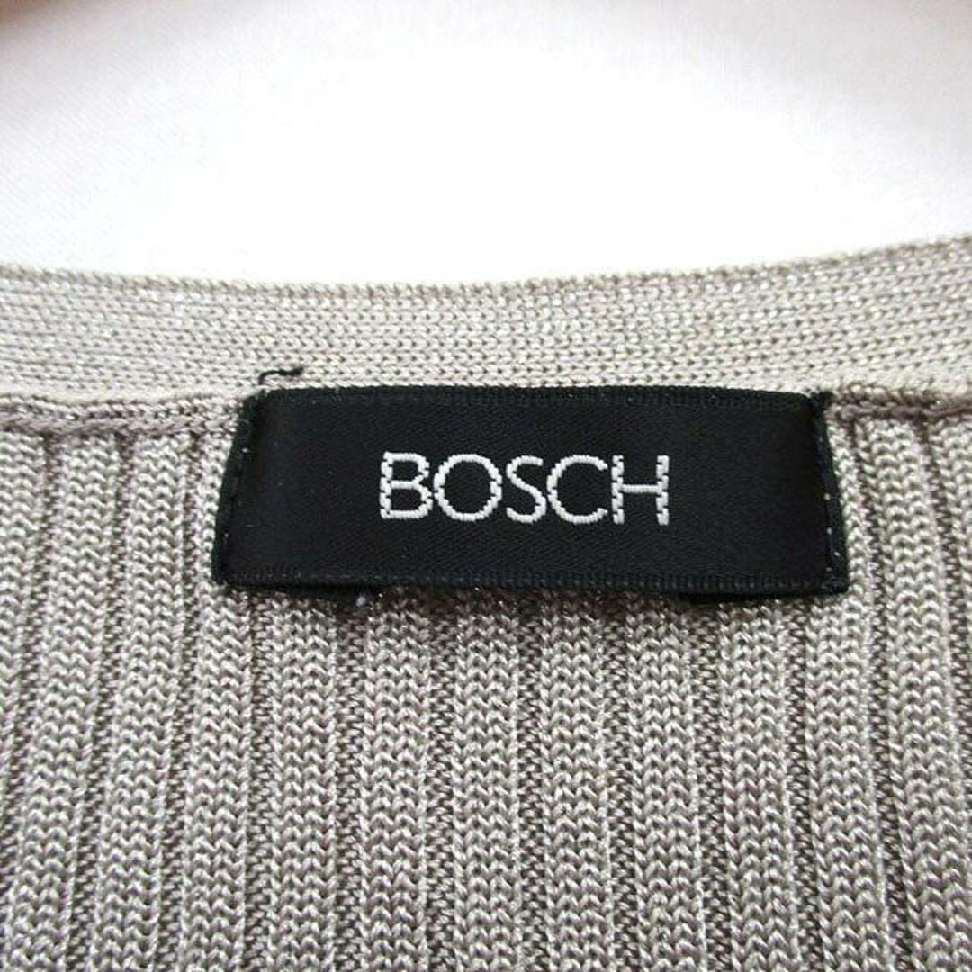 BOSCH(ボッシュ)のボッシュ BOSCH リブ カットソー Tシャツ 半袖 Uネック ラメ 38 レディースのトップス(カットソー(半袖/袖なし))の商品写真