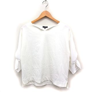 コムサイズム(COMME CA ISM)のコムサイズム COMME CA ISM 袖切替 カットソー Tシャツ 五分袖 白(その他)