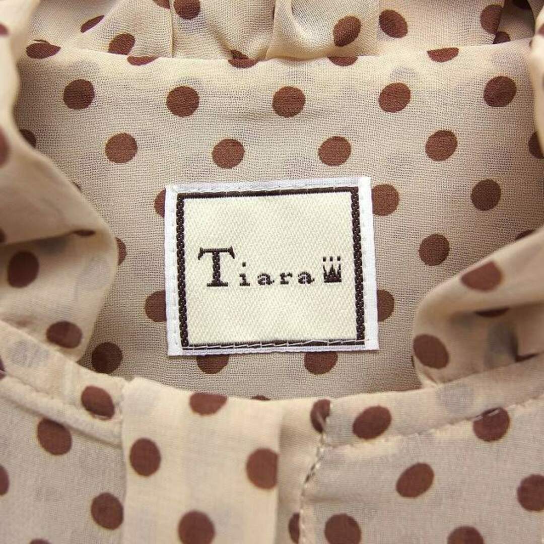 tiara(ティアラ)のティアラ Tiara ドット柄 シフォン シャツ ブラウス 長袖 フリル 透け感 エンタメ/ホビーのコスプレ(その他)の商品写真