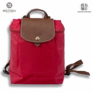 ロンシャン(LONGCHAMP)のロンシャン バックパック ル プリアージュ オリジナル M ナイロン/レザー 16299089270 レッドガランス リュックサック レディース 旅行 通勤 通学 LONGCHAMP USED【中古】【丸正質舗】【質屋】【ブリルトワーゼ】(M212215)(リュック/バックパック)