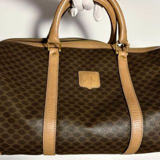 セリーヌ(celine)の【良品】セリーヌ PVCレザーマカダム ボストンバッグ　旅行カバン(ボストンバッグ)