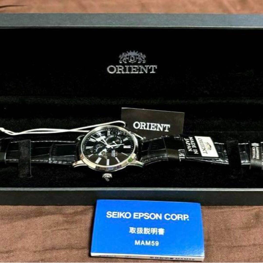 ORIENT 腕時計 SUN & MOON 機械式 自動巻き (手巻き付) 時計 ORIENT 腕時計 SUN & MOON 機械式 自動巻き (手巻き付) 時計