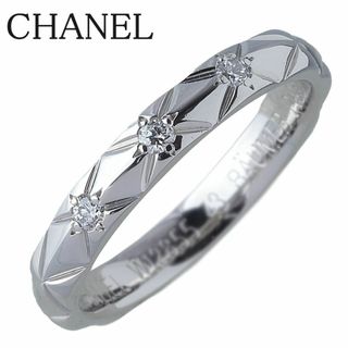 シャネル(CHANEL)のシャネル マトラッセ ダイヤ リング スモール #43 3PD PT950 J2821 新品仕上げ済 CHANEL【16111】(リング(指輪))