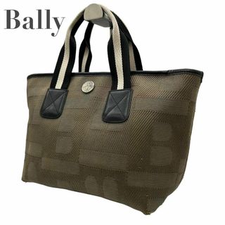 バリー(Bally)のBALLY バリー　s52 トートバッグ キャンバス　モノグラム　カーキ(トートバッグ)