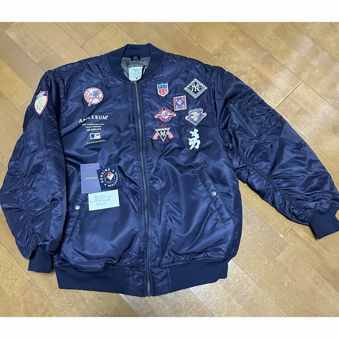 APPLEBUM(アップルバム)の"NEW YORK YANKEES" MA-1 JACKET [NAVY] メンズのジャケット/アウター(スタジャン)の商品写真