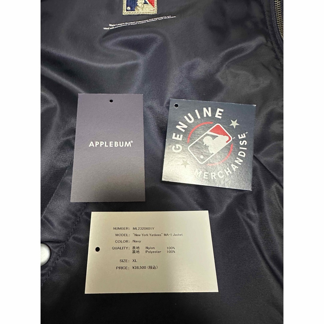 APPLEBUM(アップルバム)の"NEW YORK YANKEES" MA-1 JACKET [NAVY] メンズのジャケット/アウター(スタジャン)の商品写真