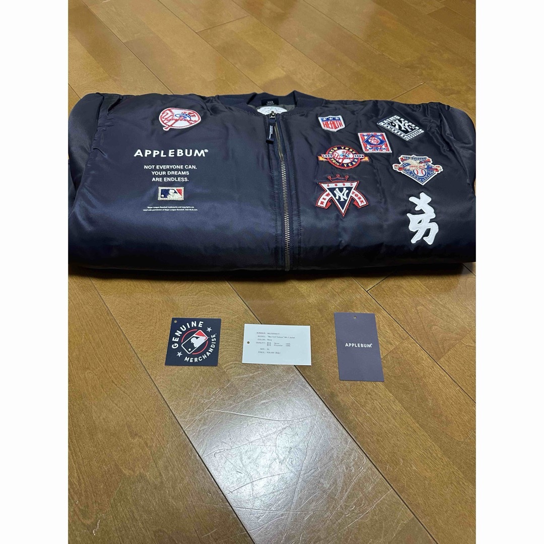 APPLEBUM(アップルバム)の"NEW YORK YANKEES" MA-1 JACKET [NAVY] メンズのジャケット/アウター(スタジャン)の商品写真