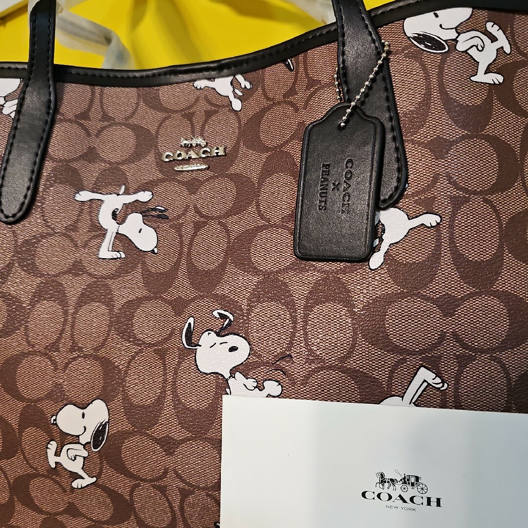 COACH - コーチ スヌーピー トートバッグ COACH 安定の人気 ピーナッツ