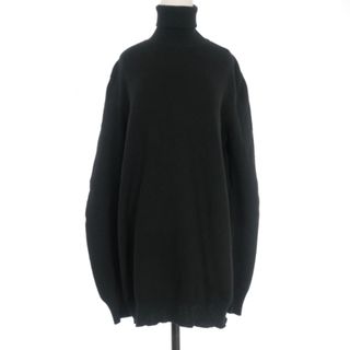 アンドゥムルメステール(Ann Demeulemeester)のアンドゥムルメステール2AW タートルネックニット セーター 長袖 S ブラック(ニット/セーター)