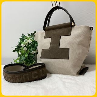 イアクッチ(IACUCCI)の未使用級 IACUCCI ソルベット 2way ショルダーバッグ 幅広ストラップ(ショルダーバッグ)