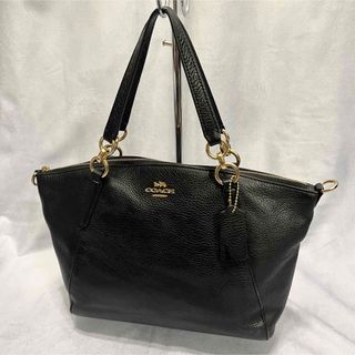 コーチ(COACH)のマシュマロ様✨coach 2wayトートバッグ　F26917 レディース　黒(ショルダーバッグ)