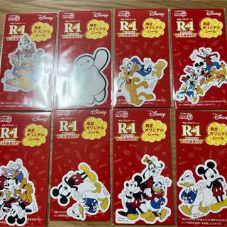 ディズニー(Disney)のＲ－１　ディズニー限定オリジナルシール　Disney 明治　ミッキー　Meiji(ノベルティグッズ)