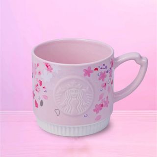 スターバックスコーヒー(Starbucks Coffee)の【海外スタバ】SAKURA2024 12oz 桜プリントピンクマグ(グラス/カップ)