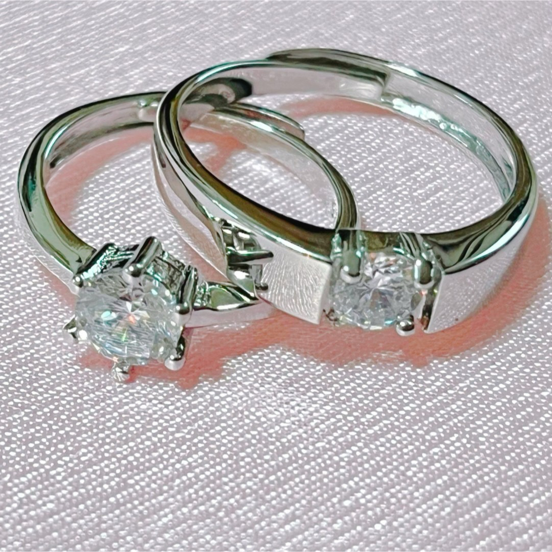 ペアリング　ペア指輪　指輪　アクセサリー　ギフト　フリーサイズ　シルバー925 メンズのアクセサリー(リング(指輪))の商品写真