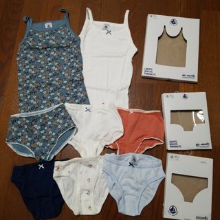 プチバトー(PETIT BATEAU)のプチバトー キャミソール ショーツ 5ans/110cm(下着)